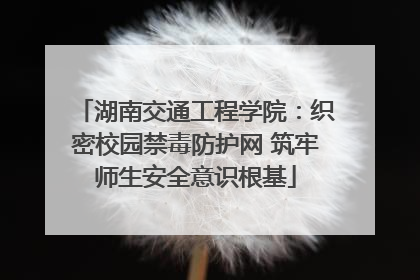 湖南交通工程学院：织密校园禁毒防护网 筑牢师生安全意识根基