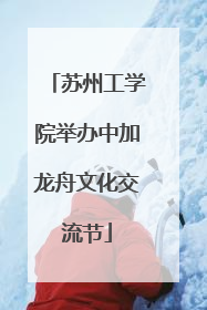 苏州工学院举办中加龙舟文化交流节
