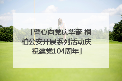 警心向党庆华诞 桐柏公安开展系列活动庆祝建党104周年