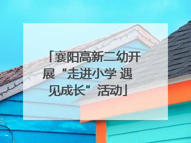 襄阳高新二幼开展“走进小学 遇见成长”活动