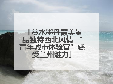 赏水墨丹霞美景 品独特西北风情 “青年城市体验官”感受兰州魅力