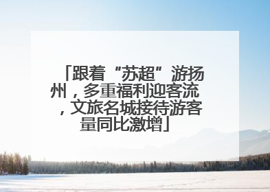 跟着“苏超”游扬州，多重福利迎客流，文旅名城接待游客量同比激增