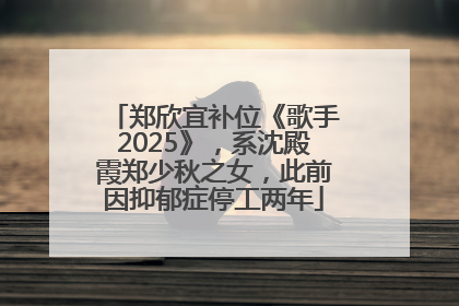 郑欣宜补位《歌手2025》，系沈殿霞郑少秋之女，此前因抑郁症停工两年