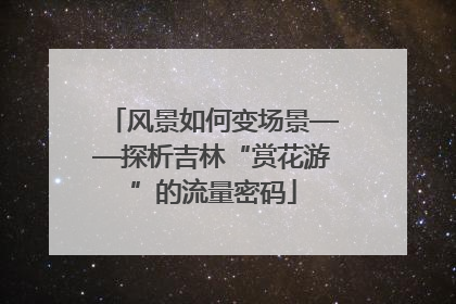 风景如何变场景——探析吉林“赏花游”的流量密码