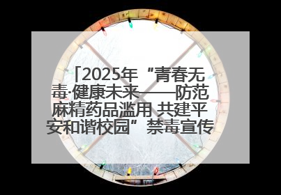 2025年“青春无毒·健康未来——防范麻精药品滥用 共建平安和谐校园”禁毒宣传专题活动在咸宁举行