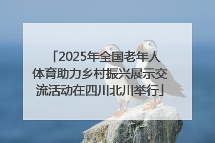 2025年全国老年人体育助力乡村振兴展示交流活动在四川北川举行