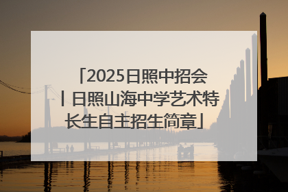 2025日照中招会丨日照山海中学艺术特长生自主招生简章