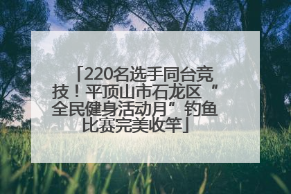 220名选手同台竞技！平顶山市石龙区“全民健身活动月”钓鱼比赛完美收竿