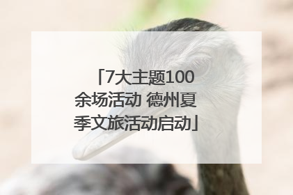 7大主题100余场活动 德州夏季文旅活动启动