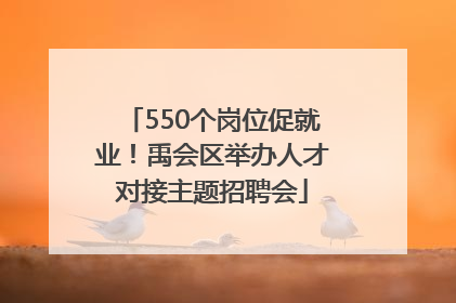 550个岗位促就业！禹会区举办人才对接主题招聘会