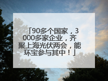 90多个国家，3000多家企业，齐聚上海光伏两会，能环宝参与其中！
