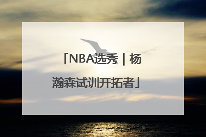 NBA选秀｜杨瀚森试训开拓者